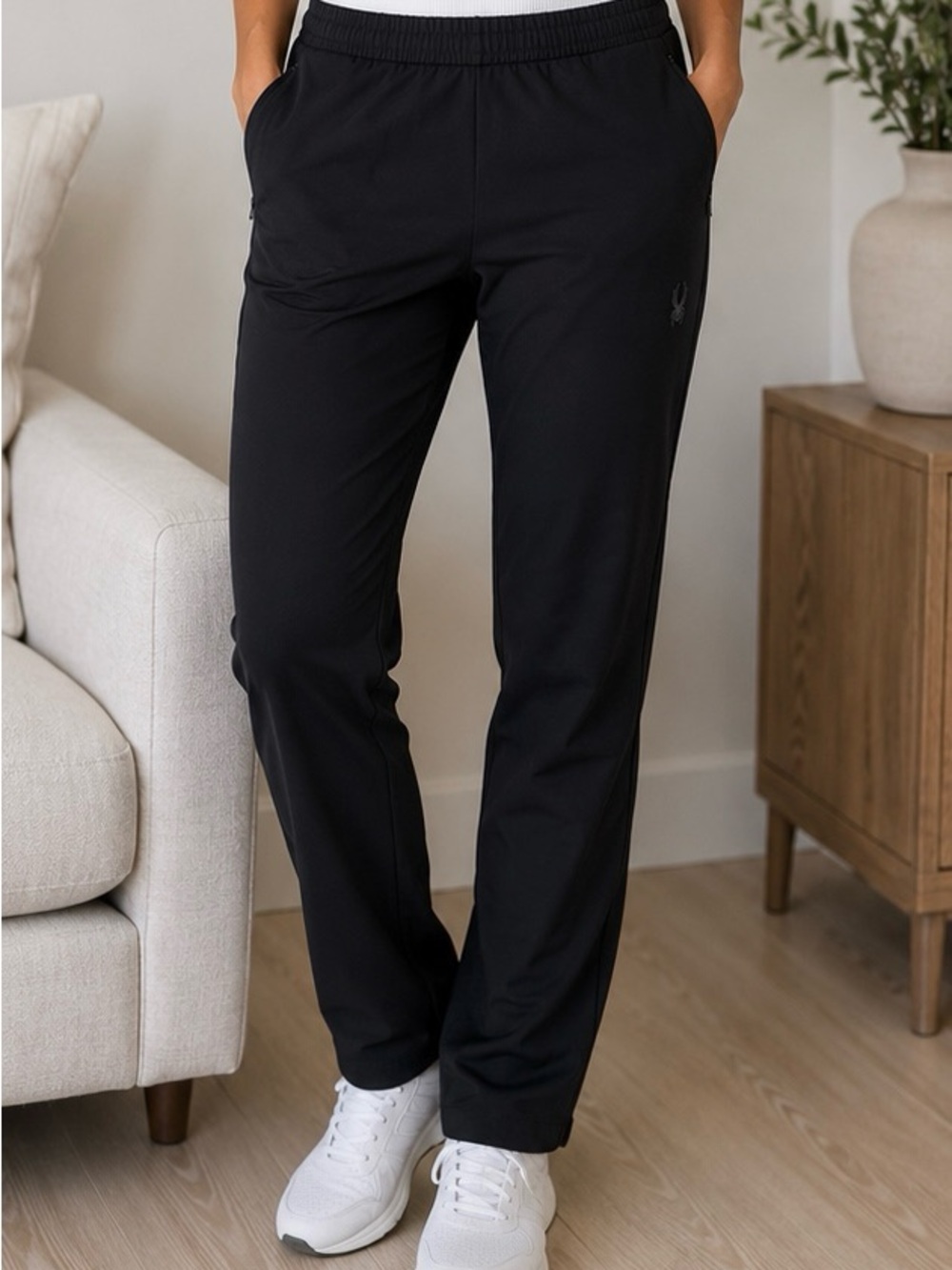 Spyder Black Athletic Track Pants